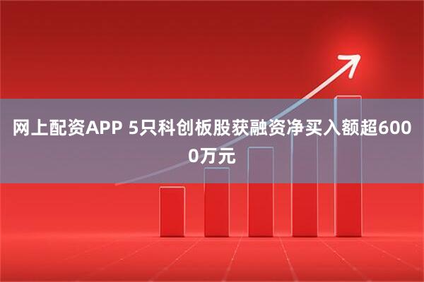 网上配资APP 5只科创板股获融资净买入额超6000万元