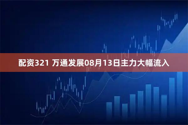 配资321 万通发展08月13日主力大幅流入